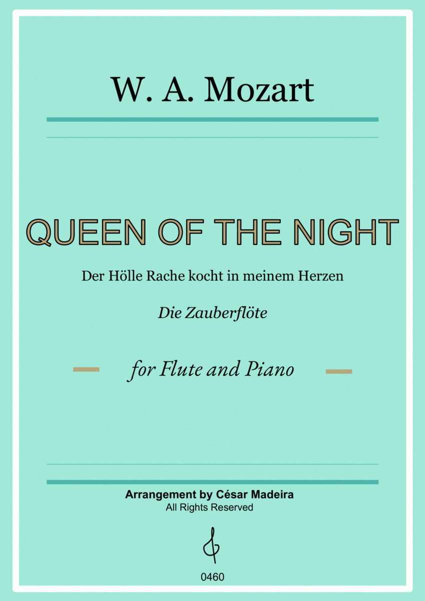 Queen of the Night Aria - Flute and Piano (Full Score and Parts) image number null