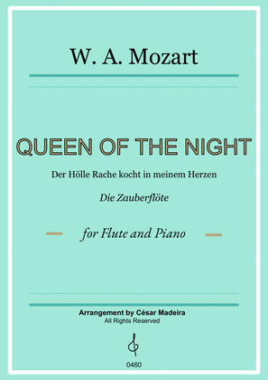 Queen of the Night Aria - Flute and Piano (Full Score and Parts)