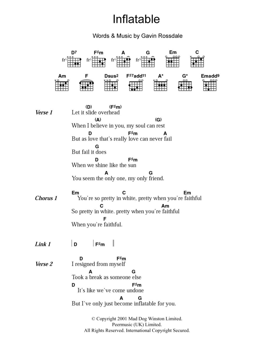 Inflatable Acoustic Guitar scores gallery preview page 1