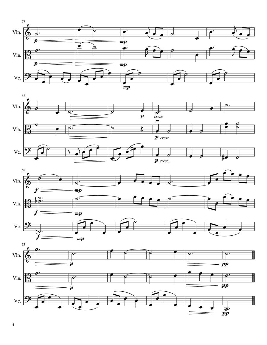 Moon River Moon River String Trio scores gallery preview page 5