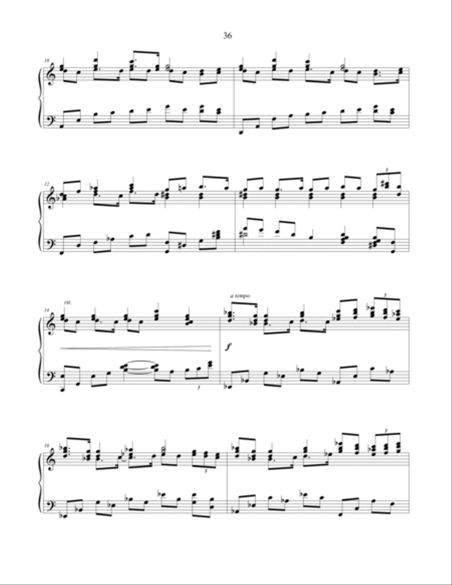 Gruta do Lago Azul (Blue Lake Grotto) - piano solo Piano Solo scores gallery preview page 3