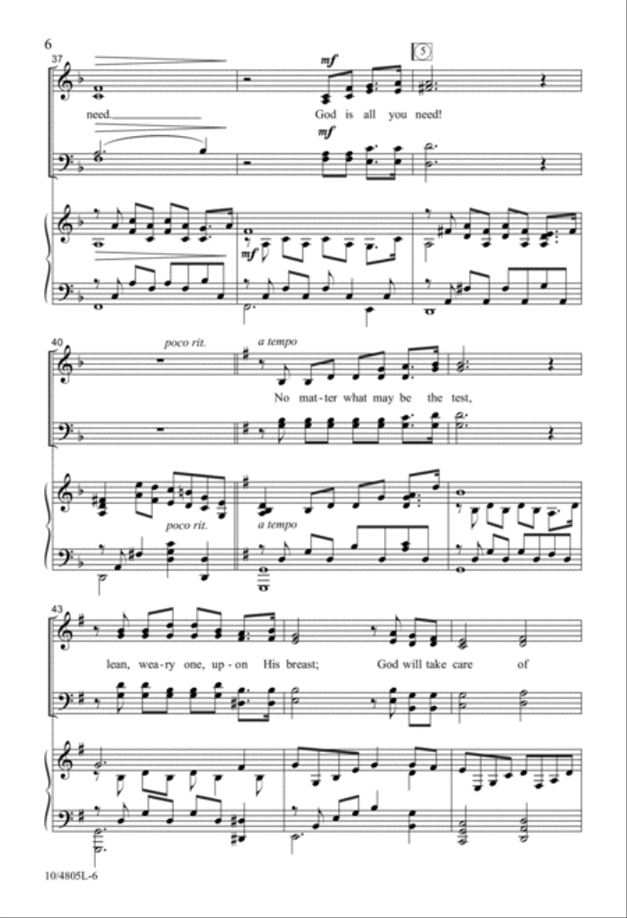 God Is All You Need God Is All You Need 4-Part scores gallery preview page 6