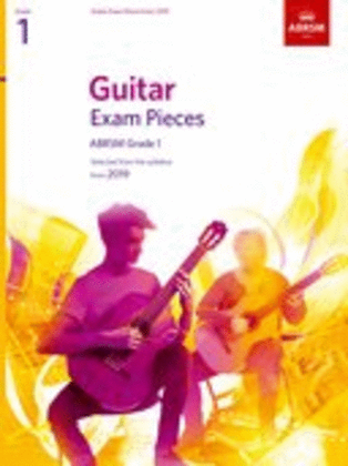 Book cover for Guitar Exam Pieces from 2019, ABRSM Grade 1