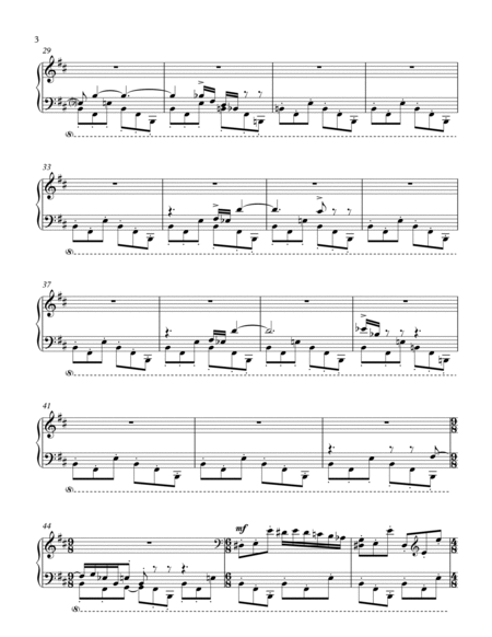 Chrome dinosaur game Sheet music for Synthesizer (Solo