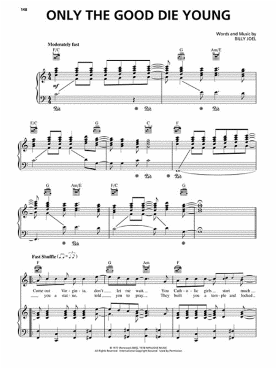 Piano Bar Favorites Piano, Vocal, Guitar scores gallery preview page 4