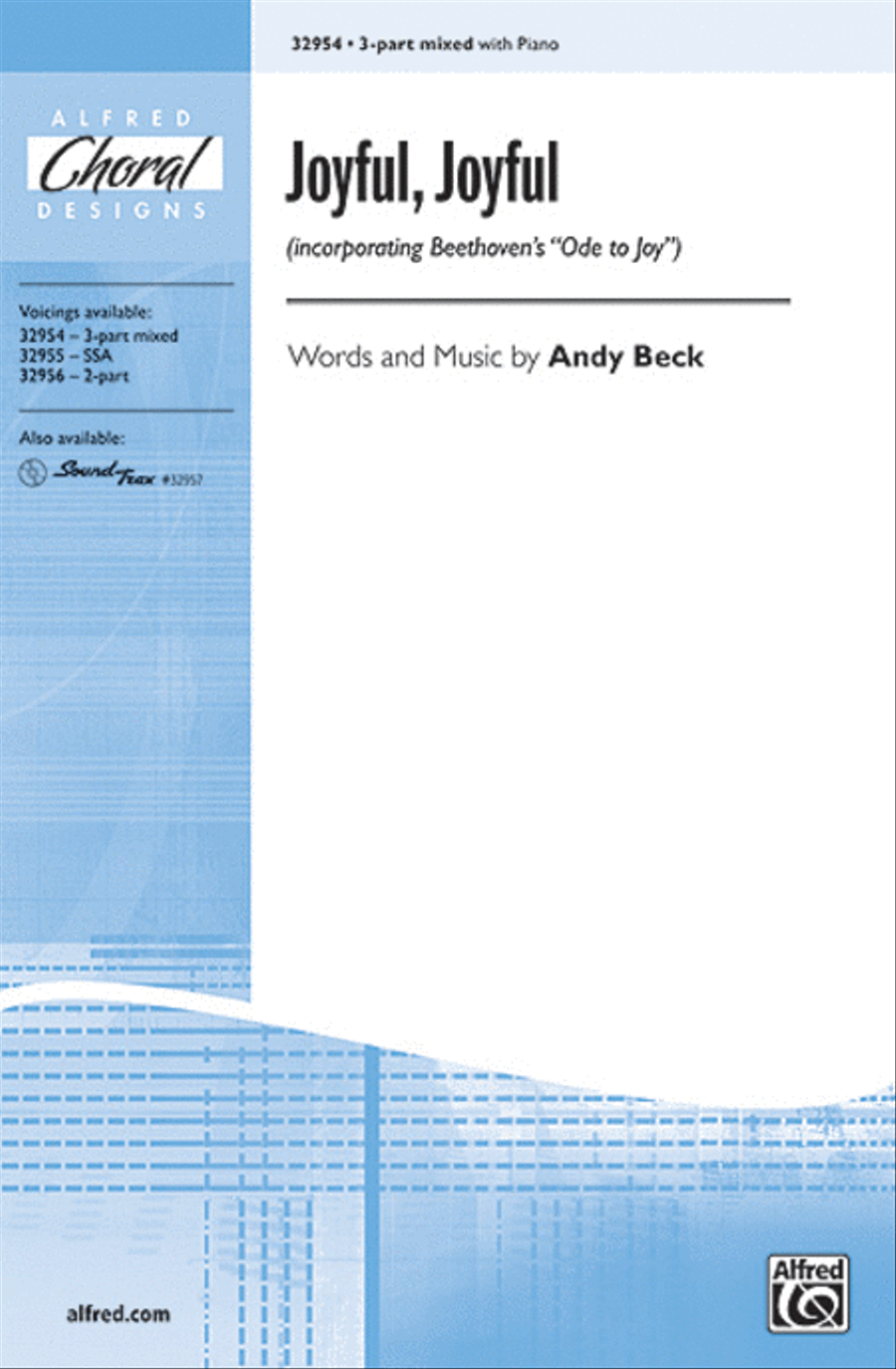 Joyful, Joyful (incorporating Beethoven's Ode to Joy) 3-Part scores gallery preview page 1