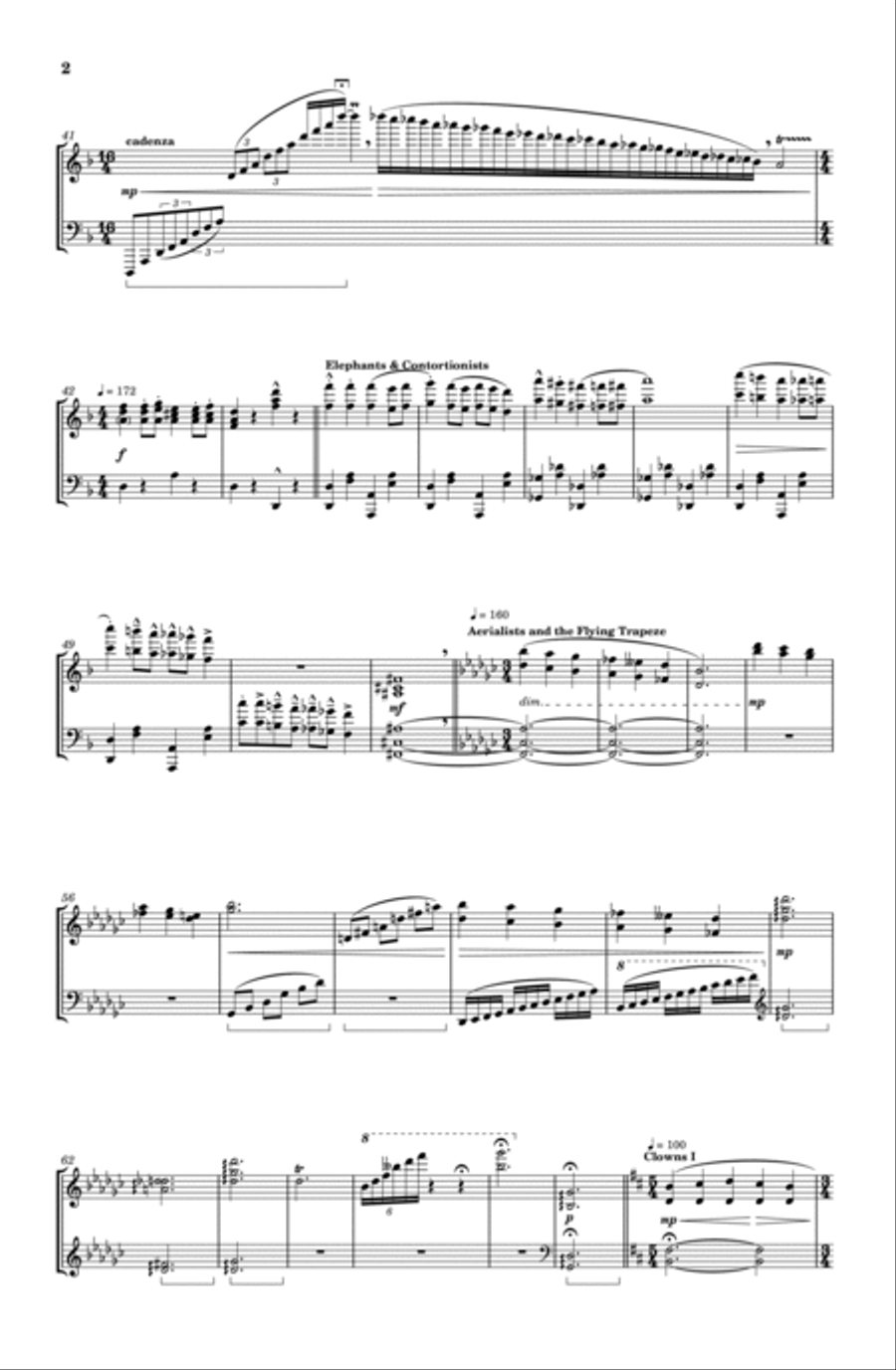 Paranormal Circus Paranormal Circus Piano Solo scores gallery preview page 3