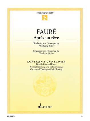 Book cover for Apres un reve, Op. 7/1