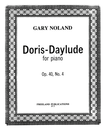 "Doris Daylude" for piano Op. 40, No. 4