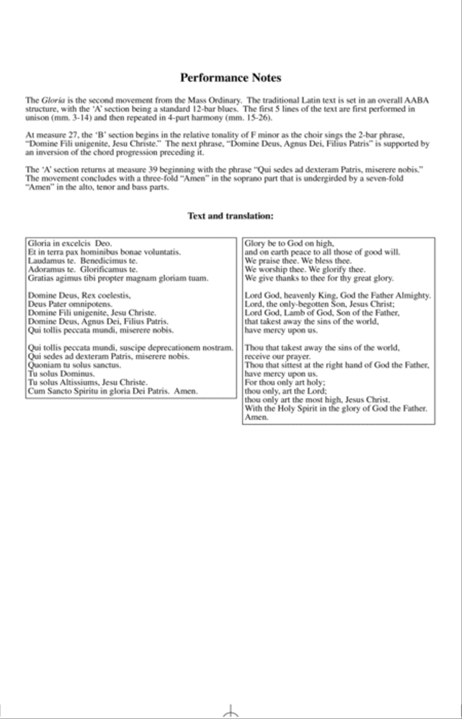 Gloria 4-Part scores gallery preview page 10
