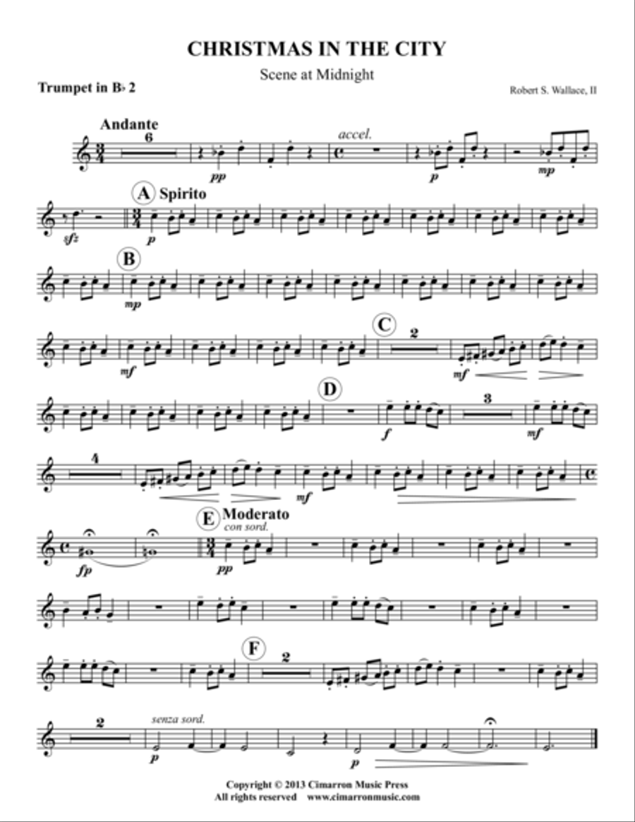 Christmas in the City Brass Quintet scores gallery preview page 4