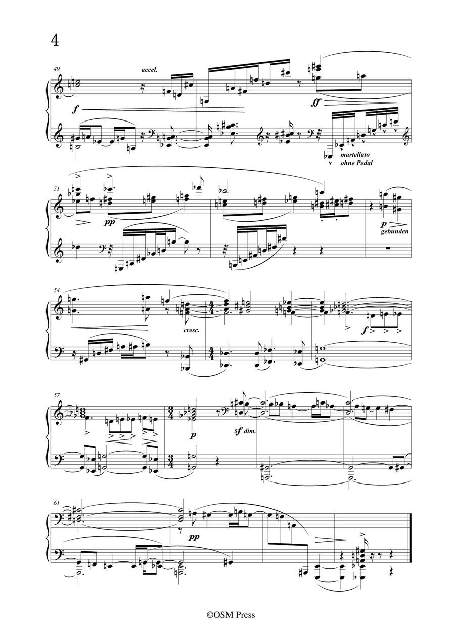 Schoenberg-Drei Klavierstücke,3 Pieces,Op.11,for Piano Piano Solo scores gallery preview page 6