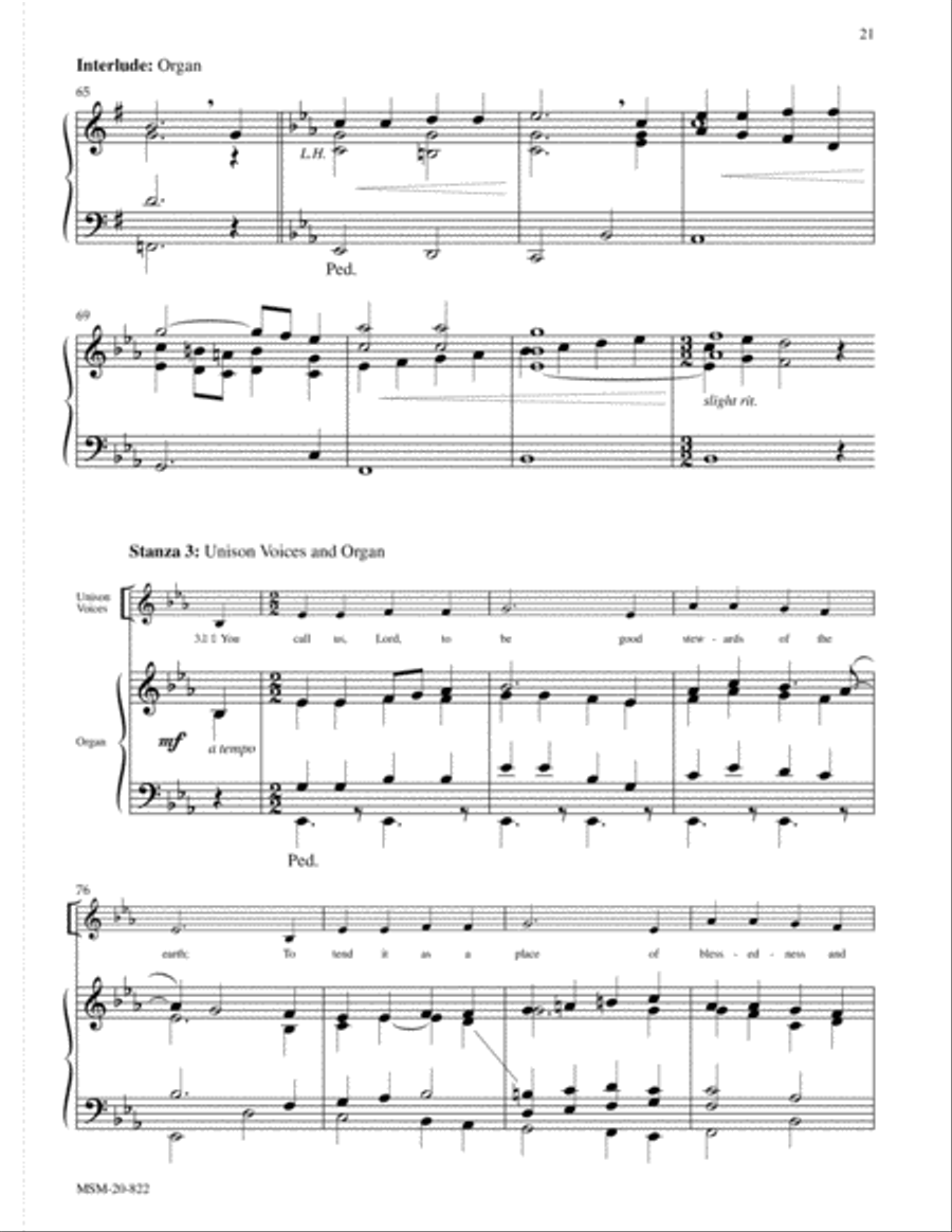 Festive Hymn Settings, Set 6 4-Part scores gallery preview page 7
