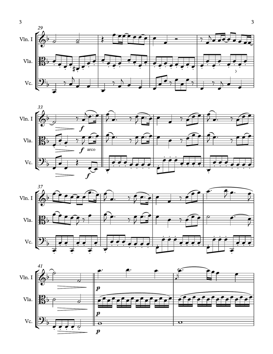 Hasta Mi Final String Trio scores gallery preview page 4