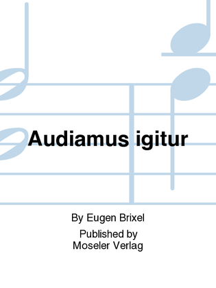 Audiamus igitur