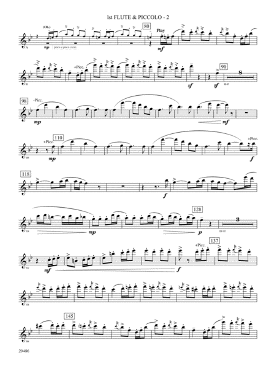 Polka from The Bartered Bride: Flute Concert Band scores gallery preview page 2