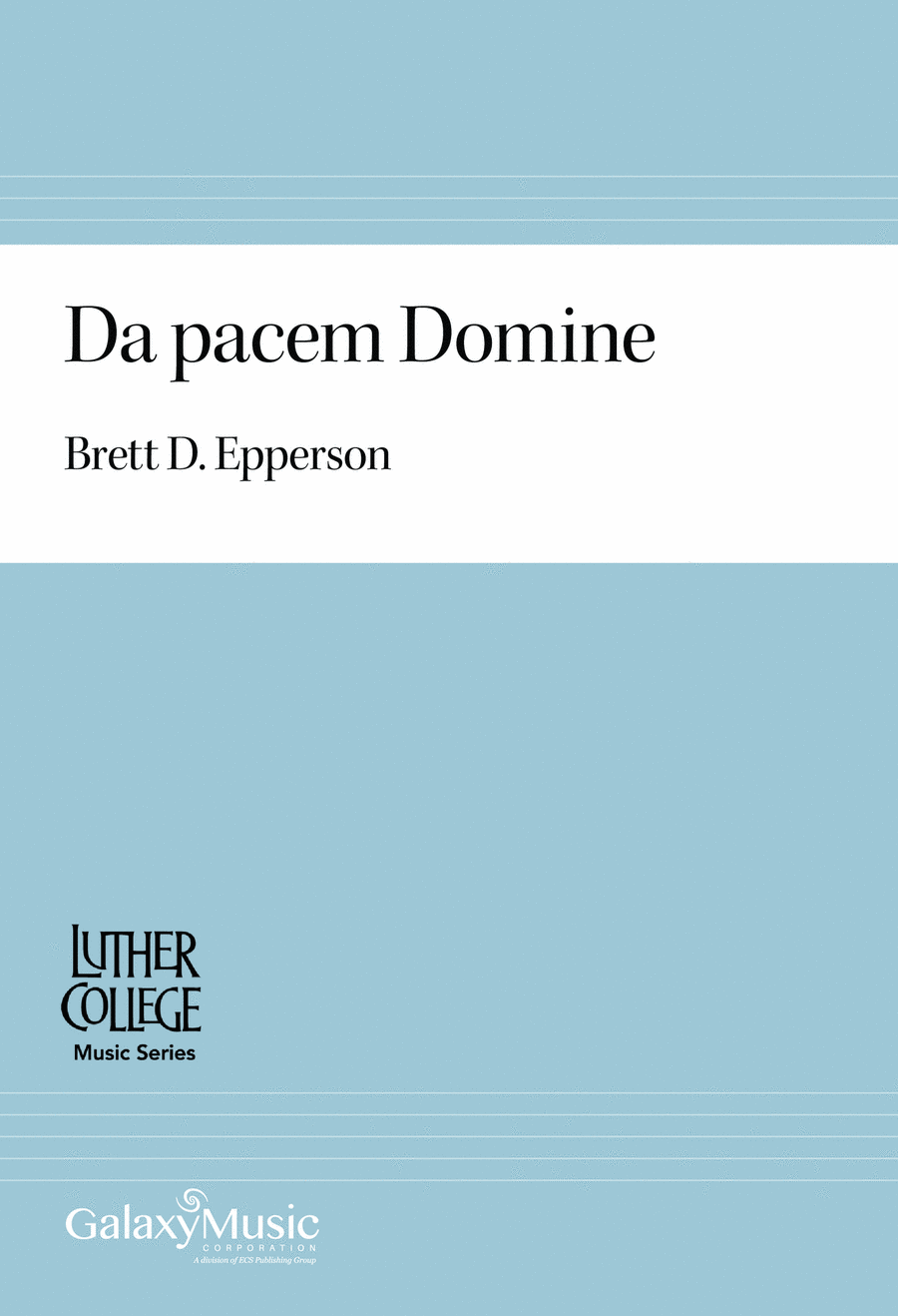 Da pacem Domine Da pacem Domine TTBB scores gallery preview page 1