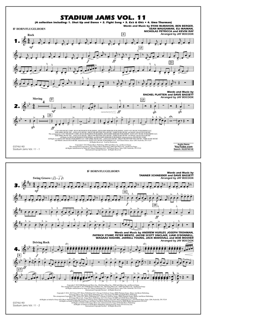 Stadium Jams Volume 11 - Bb Horn/Flugelhorn