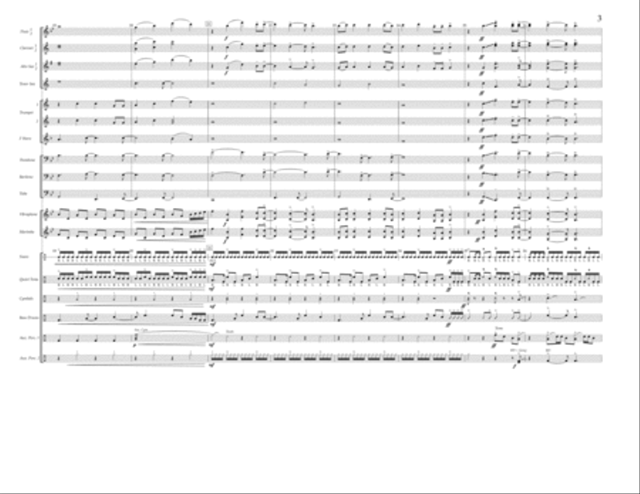 Clarity - Full Score Marching Band scores gallery preview page 3