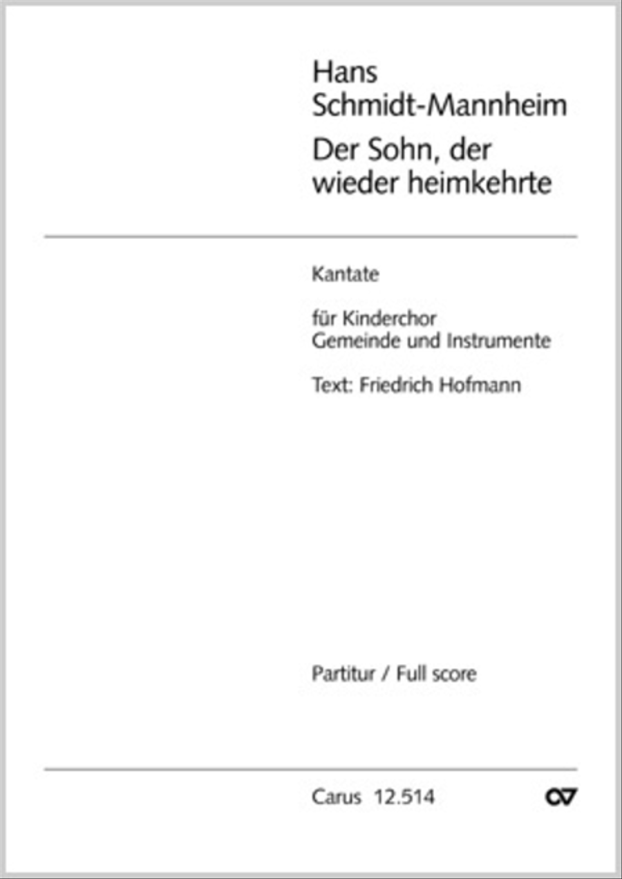 Der Sohn, der wieder heimkehrte 2-Part scores gallery preview page 1