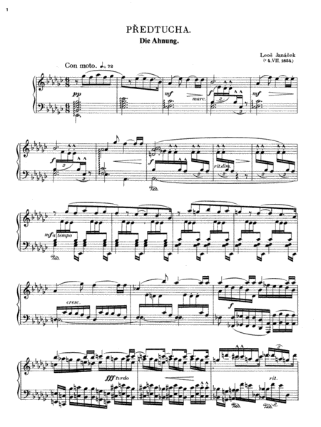 Leoš Janáček- Sonata 1.X.1905 ( Complete Version) image number null