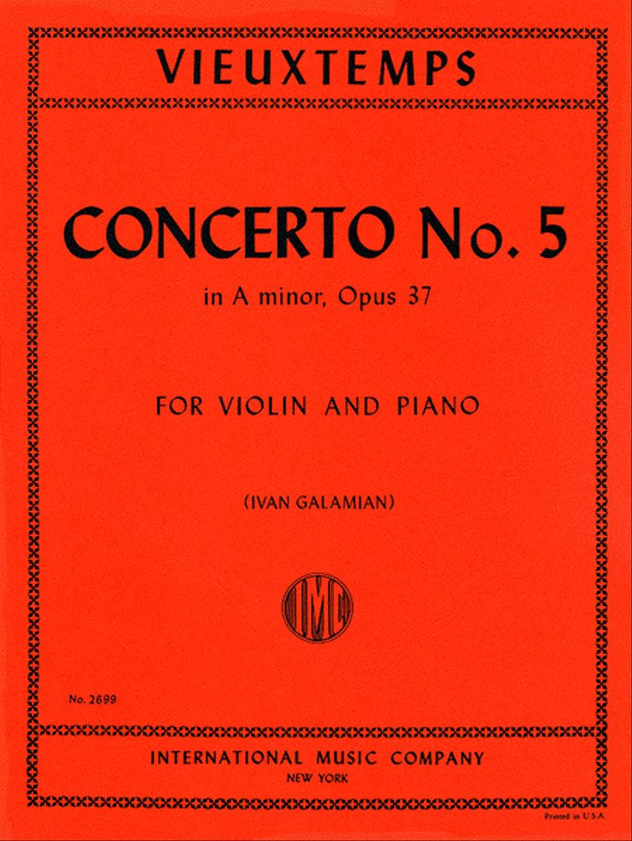Concerto No. 5 in A minor, Op. 37 Violin Solo scores gallery preview page 1