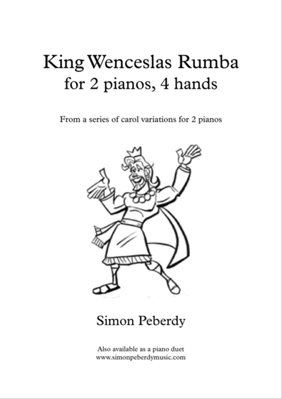 King Wenceslas Rumba, Christmas Carol variations for 2 pianos, 4 hands 2 Pianos, 4-Hands scores gallery preview page 1