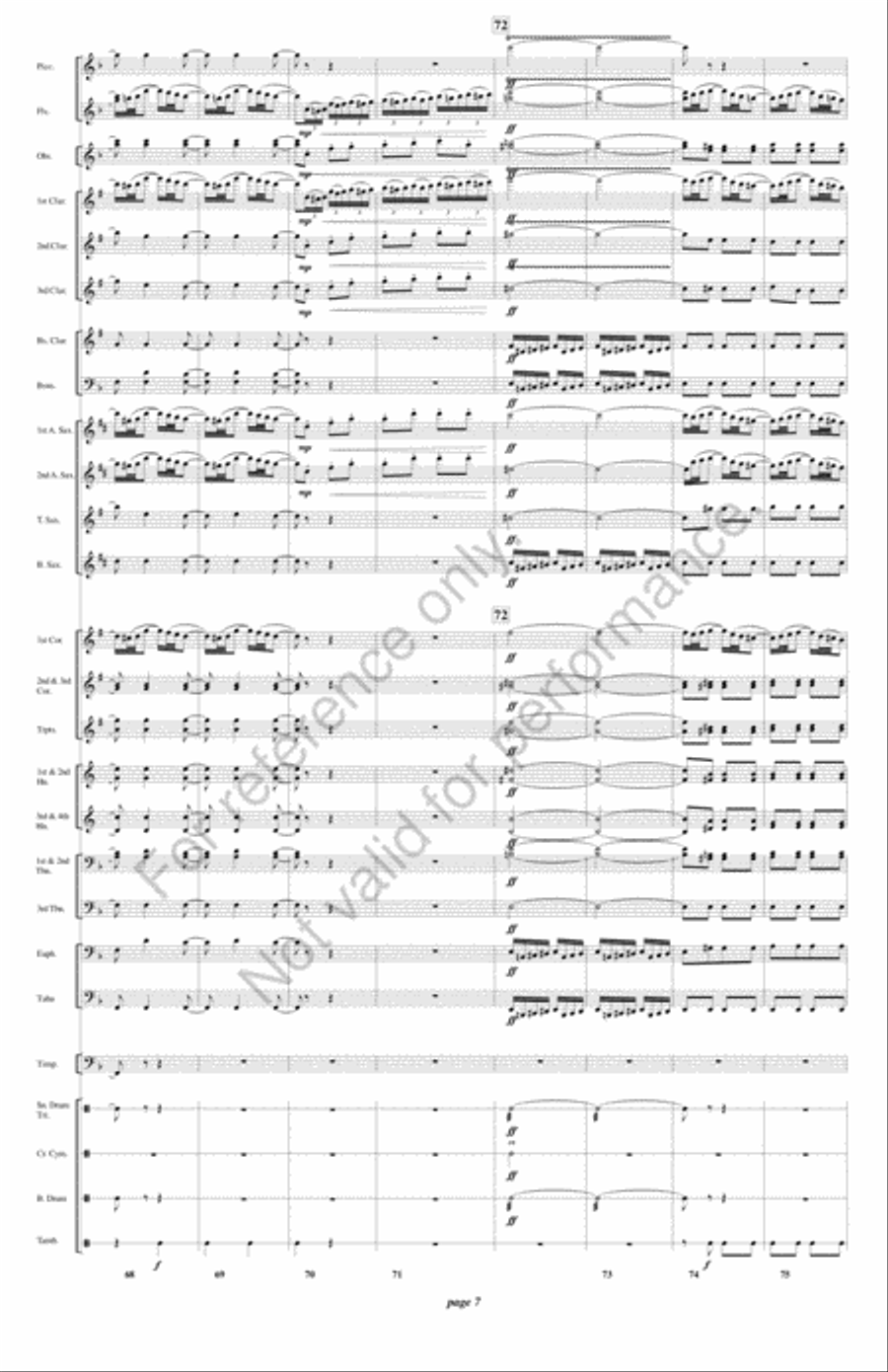 Fatinitza Concert Band scores gallery preview page 8