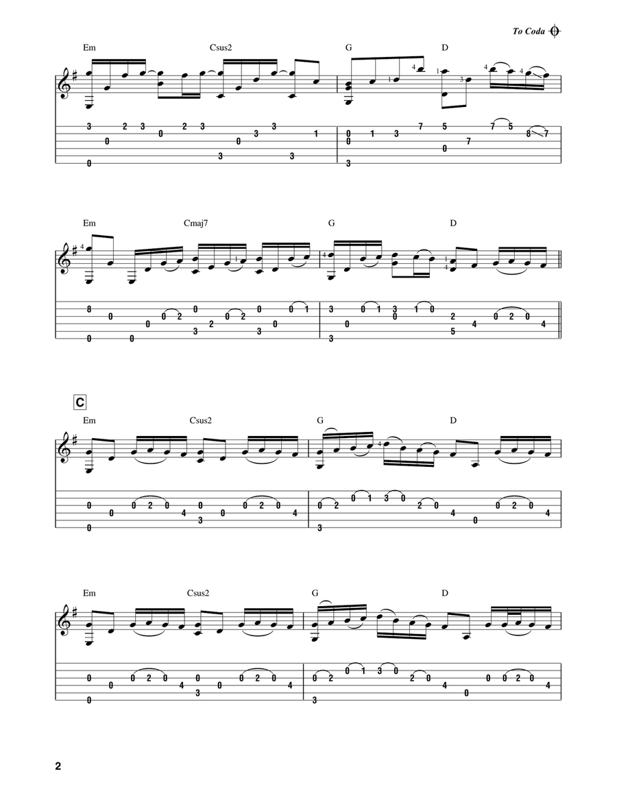River Flows In You Acoustic Guitar scores gallery preview page 2