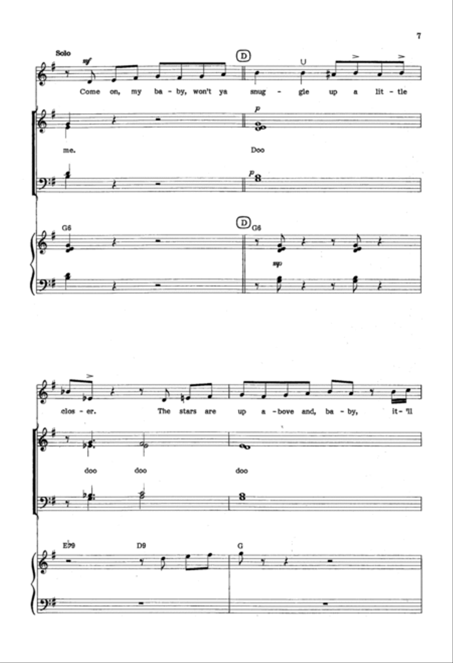 Dream A Little Dream Of Me 4-Part scores gallery preview page 5