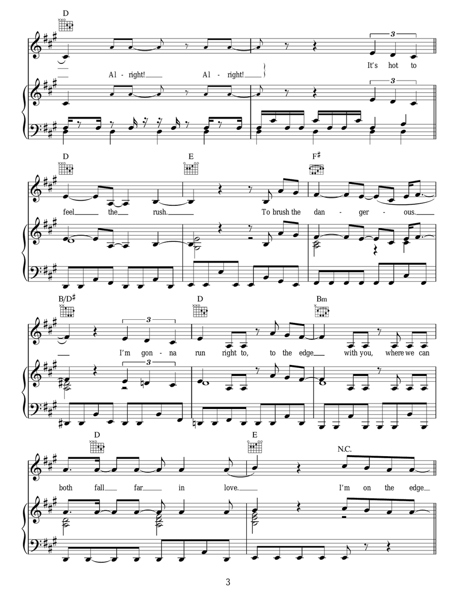 The Edge Of Glory Acoustic Guitar scores gallery preview page 3