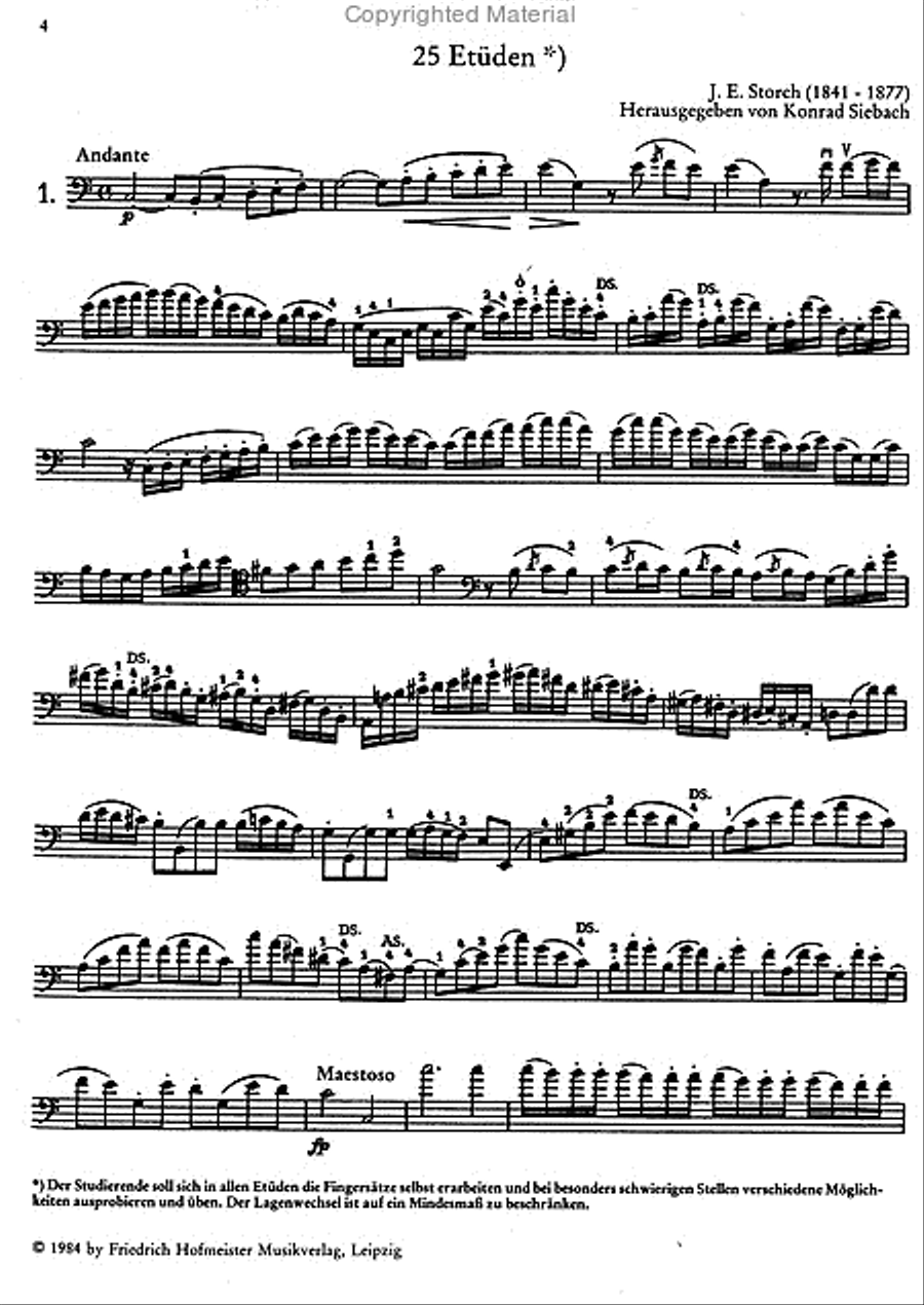 25 Etüden Double Bass scores gallery preview page 2