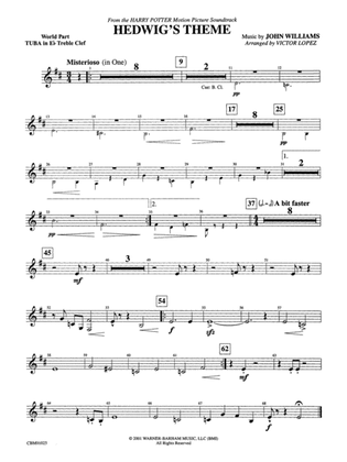 Hedwig's Theme (from Harry Potter): (wp) E-flat Tuba T.C.