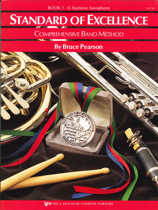 Book cover for Standard of Excellence Book 1, Baritone Sax