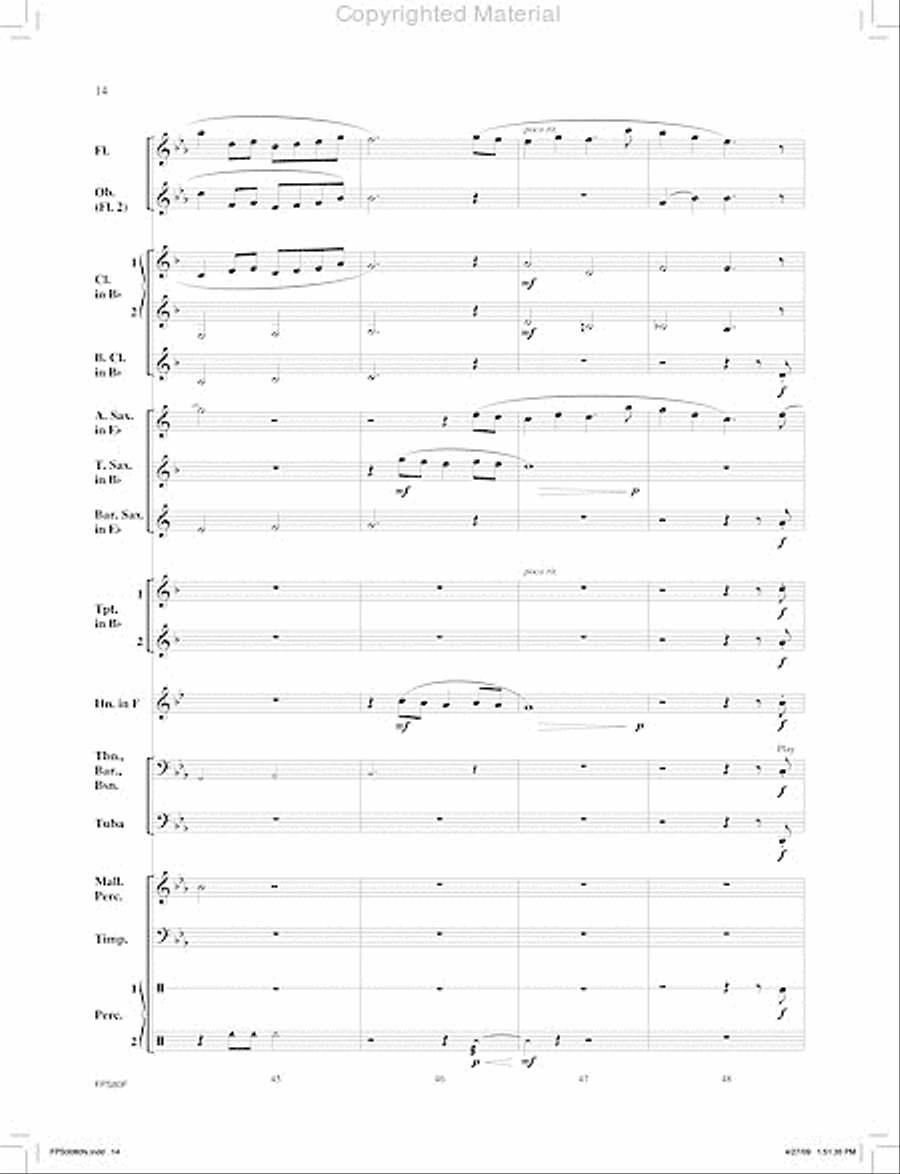 The Cliffs of Mendocino The Cliffs of Mendocino Concert Band scores gallery preview page 15
