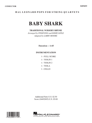 Book cover for Baby Shark (arr. Larry Moore) - Conductor Score (Full Score)