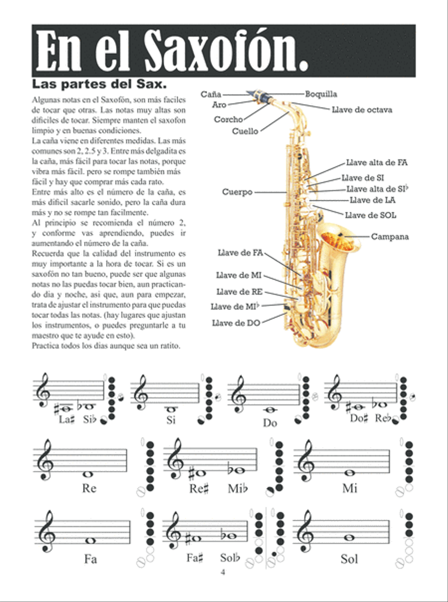 Quiero Tocar el Saxofon Saxophone scores gallery preview page 5