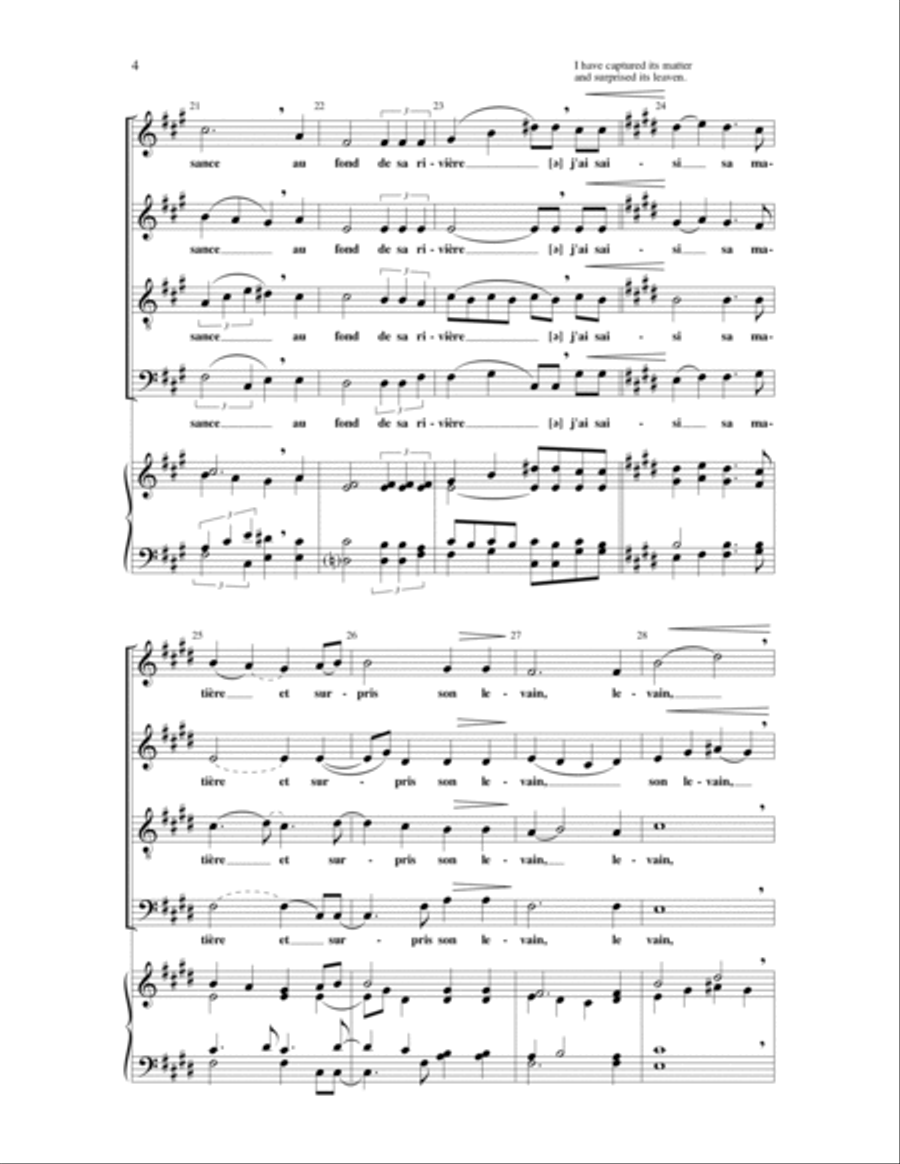 Encore un Mystere 4-Part scores gallery preview page 3