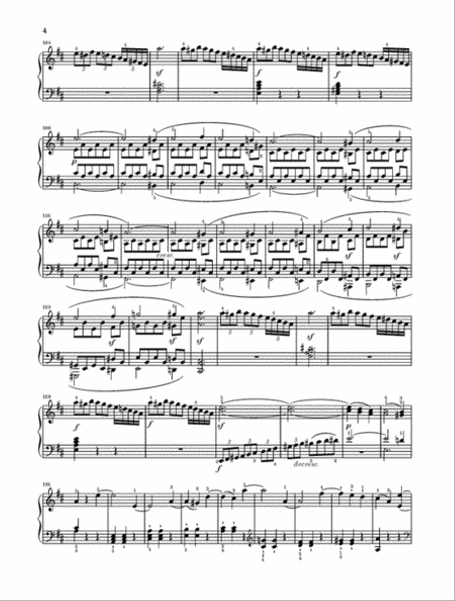 Piano Sonata No. 15 in D Major, Op. 28 (Pastoral) Piano Solo scores gallery preview page 4