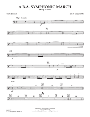 A.B.A. Symphonic March (Kitty Hawk) - Trombone 3