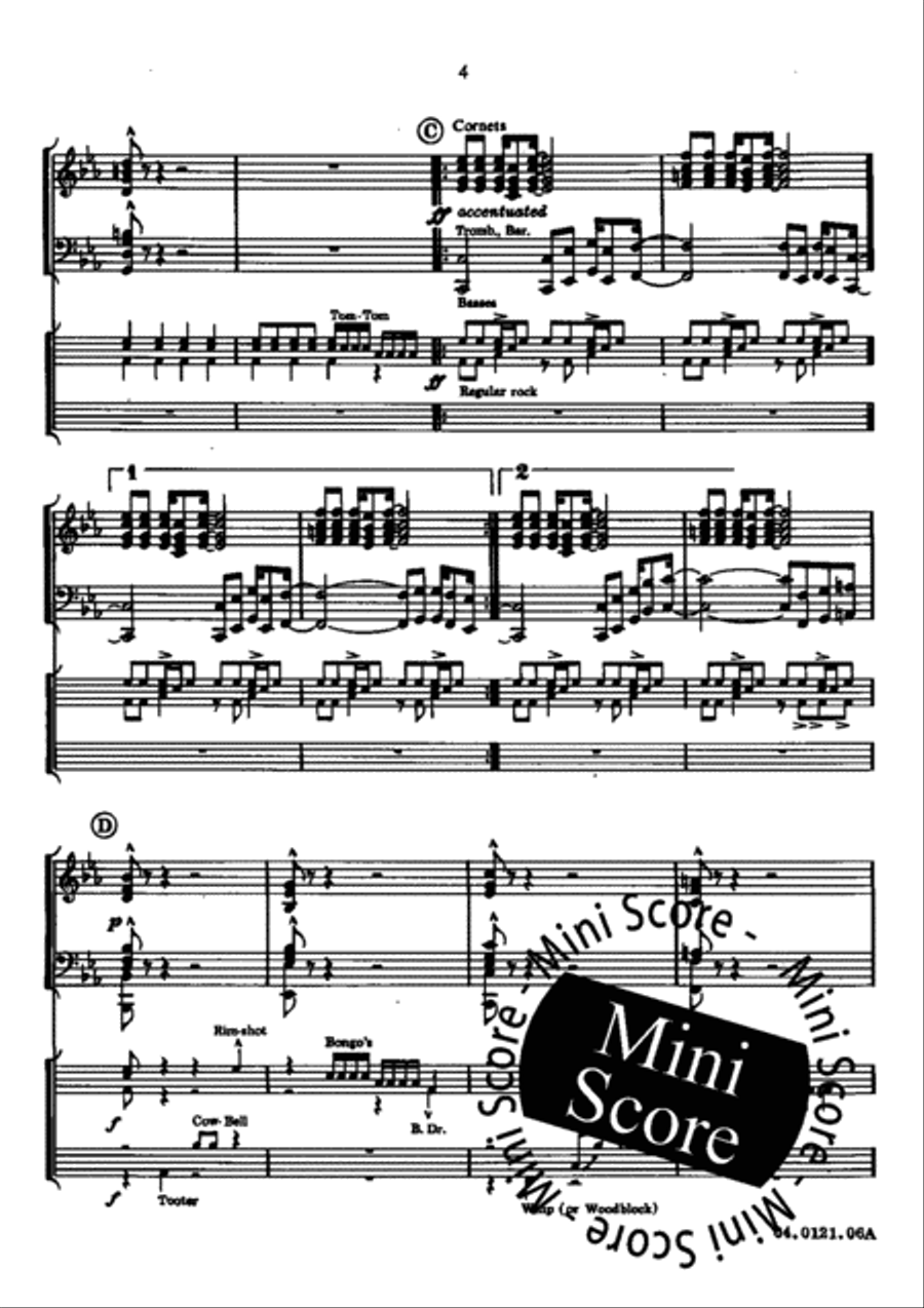 Fascinating Drums / Pavane In Blue Brass Band scores gallery preview page 8