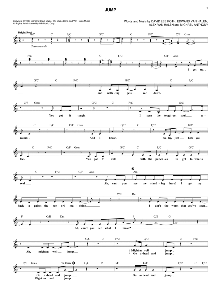 Jump Jump Piano scores gallery preview page 1