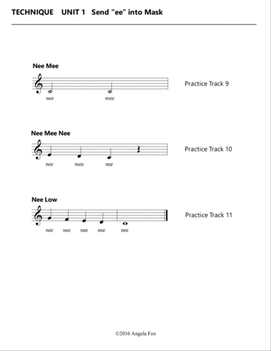 Healthy Vocal Development: Technique Exercises Level 2C Voice scores gallery preview page 6