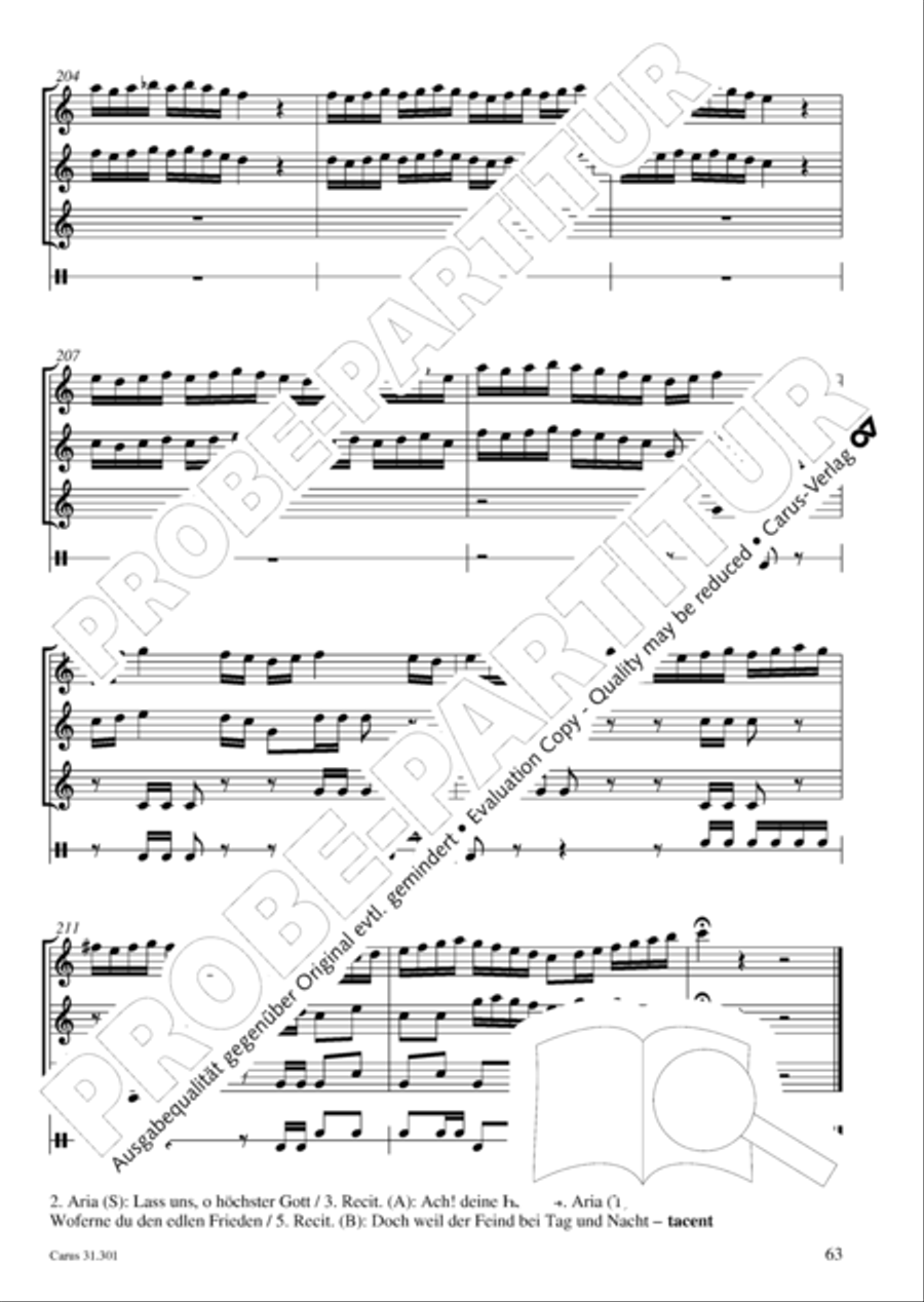 Bach for Brass 1: Cantatas I Voice scores gallery preview page 72