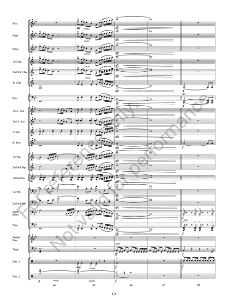 Sun Valley Flourish Concert Band scores gallery preview page 13