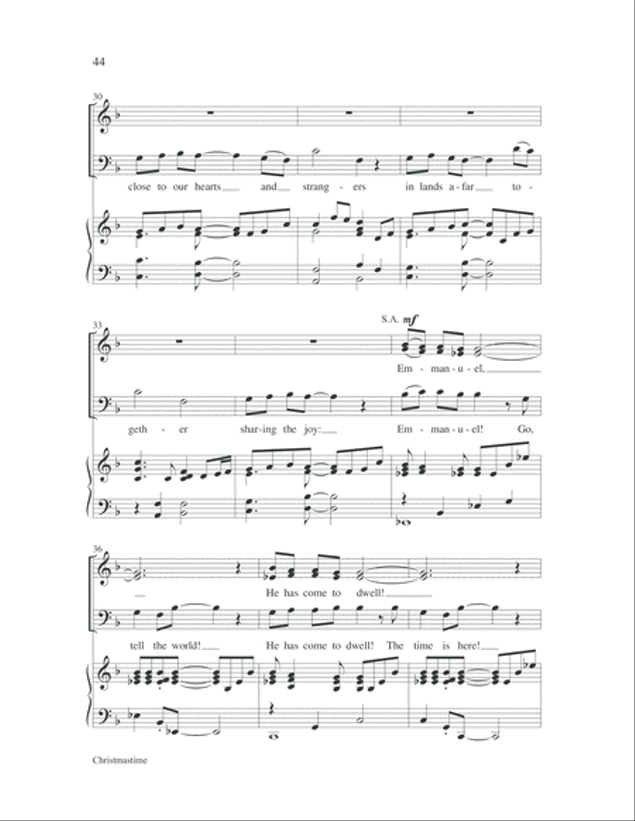 Emmanuel Emmanuel 3-Part scores gallery preview page 52