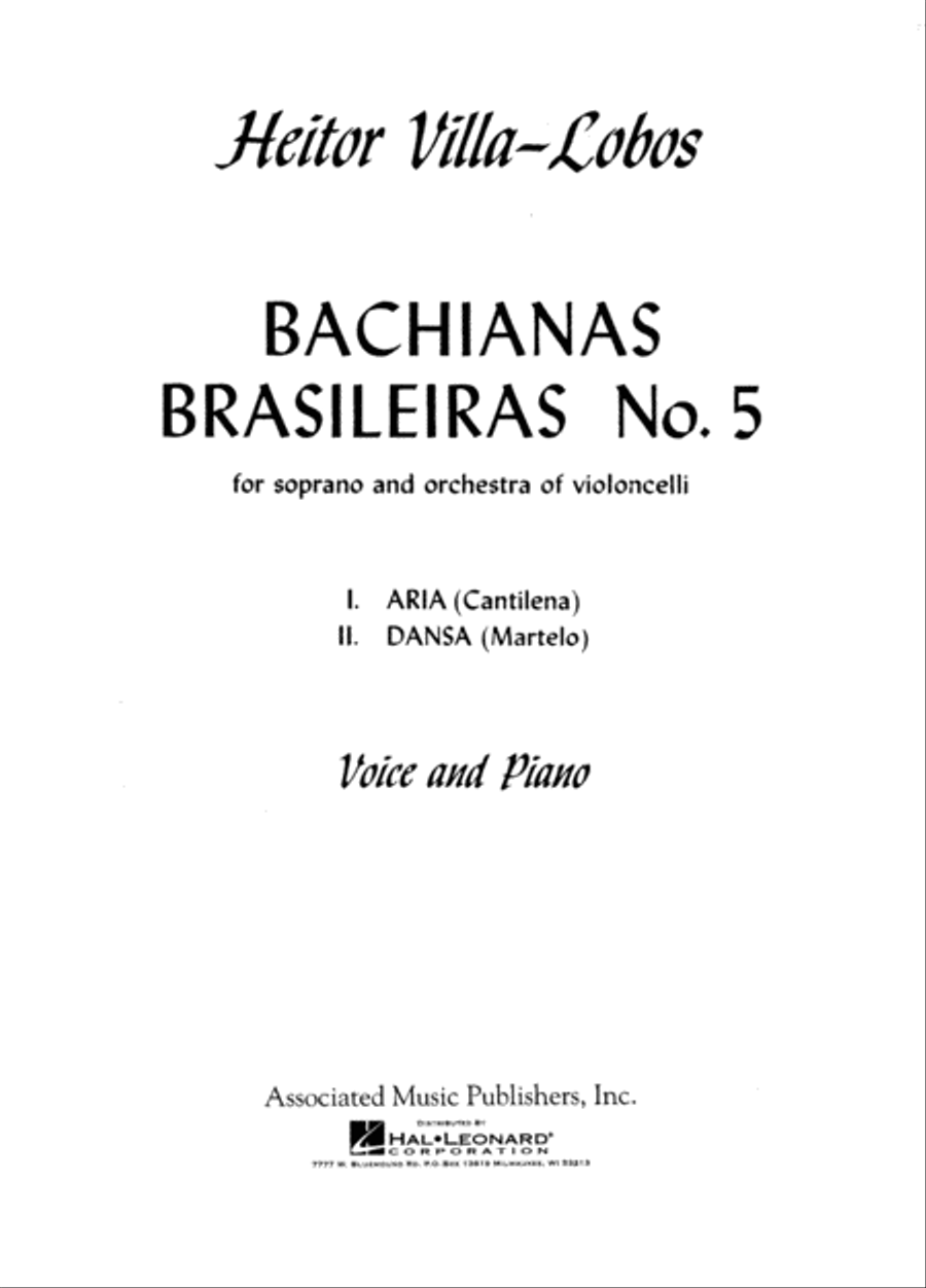 Bachianas Brasileiras No. 5 Voice Solo scores gallery preview page 1