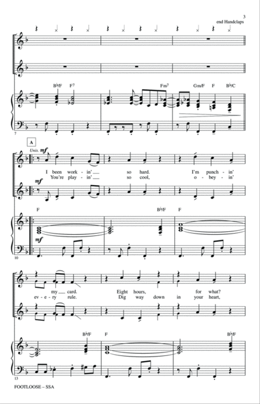 Footloose SSA scores gallery preview page 2