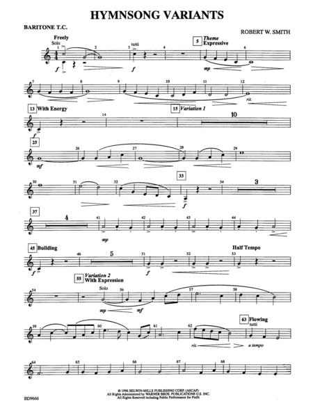 Hymnsong Variants: Baritone T.C.