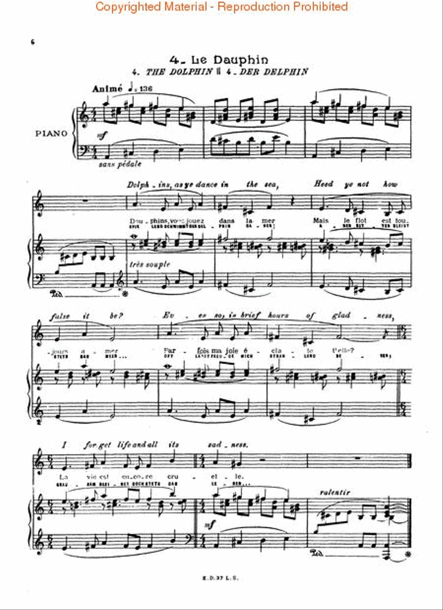 Le Bestiaire Le Bestiaire Voice scores gallery preview page 3
